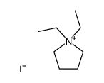 1,1-diethyl-pyrrolidinium, iodide Structure