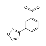 3-(3-硝基-苯基)-异噁唑结构式