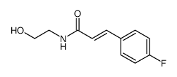 (Z)-3-(4-Fluoro-phenyl)-N-(2-hydroxy-ethyl)-acrylamide结构式