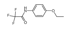 Acetamide, 2,2,2-trifluoro-N-(4-ethoxyphenyl)-结构式