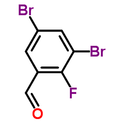 3,5-Dibromo-2-fluorobenzaldehyde structure