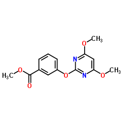 Methyl 3-[(4,6-dimethoxy-2-pyrimidinyl)oxy]benzoate Structure