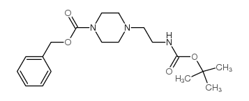 1-CBZ-4-(2-N-BOC-AMINO-ETHYL)-PIPERAZINE structure