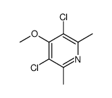 3,5-dichloro-4-methoxy-2,6-dimethylpyridine结构式