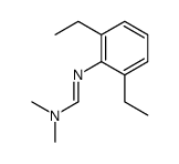N'-(2,6-diethylphenyl)-N,N-dimethylmethanimidamide结构式
