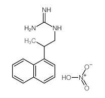 dihydroxy-oxo-azanium; 2-(2-naphthalen-1-ylpropyl)guanidine Structure