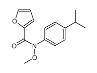 N-methoxy-N-(4-propan-2-ylphenyl)furan-2-carboxamide结构式