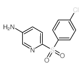 6-[(4-Chlorophenyl)sulphonyl]pyridin-3-amine, 1-[(5-Aminopyridin-2-yl)sulphonyl]-4-chlorobenzene structure