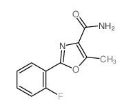 4-Oxazolecarboxamide,2-(2-fluorophenyl)-5-methyl- Structure