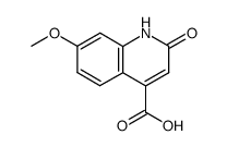 1,2-dihydro-7-methoxy-2-oxoquinoline-4-carboxylic acid Structure