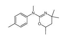 methyl-p-tolyl-(4,4,6-trimethyl-5,6-dihydro-4H-[1,3]oxazin-2-yl)-amine结构式