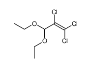 1,1,2-trichloro-3,3-diethoxy-propene Structure