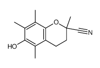 2-cyano-6-hydroxy-2,5,7,8-tetramethylchroman结构式