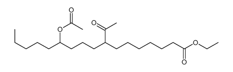 ethyl 8-acetyl-12-acetyloxyheptadecanoate结构式