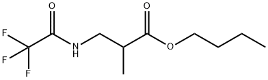 2-Methyl-N-(trifluoroacetyl)-β-alanine butyl ester Structure