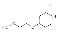 4-(2-Methoxyethoxy)piperidine hydrochloride结构式