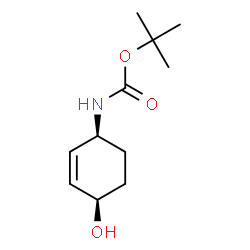 Carbamic acid, [(1R,4S)-4-hydroxy-2-cyclohexen-1-yl]-, 1,1-dimethylethyl picture