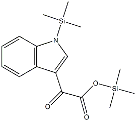 α-Oxo-1-trimethylsilyl-1H-indole-3-acetic acid trimethylsilyl ester结构式
