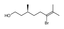 (3S)-6-bromo-3,7-dimethyl-6-octen-1-ol Structure