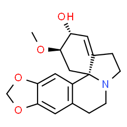 1,6-Didehydro-3β-methoxy-15,16-[methylenebis(oxy)]erythrinan-2α-ol Structure