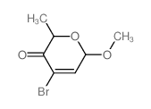 2H-Pyran-3(6H)-one,4-bromo-6-methoxy-2-methyl-, (2R-trans)- (9CI) picture