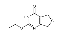 5H,7H-2-ethylthiodihydrothieno[3,4-d]pyrimidin-4-one Structure