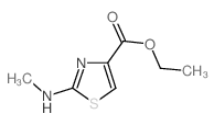 2-Methylamino-1,3-thiazole-4-carboxylic acid ethyl ester Structure