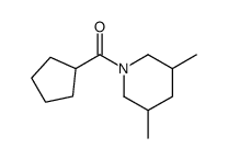 Piperidine, 1-(cyclopentylcarbonyl)-3,5-dimethyl- (9CI) Structure