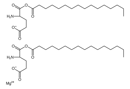 magnesium,(4S)-4-amino-5-hexadecanoyloxy-5-oxopentanoate结构式