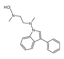 dimethyl-[2-[methyl-(3-phenylindol-1-yl)amino]ethyl]azanium,chloride Structure