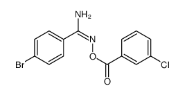 [(Z)-[amino-(4-bromophenyl)methylidene]amino] 3-chlorobenzoate Structure