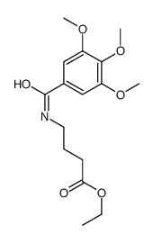 ethyl 4-[(3,4,5-trimethoxybenzoyl)amino]butanoate结构式