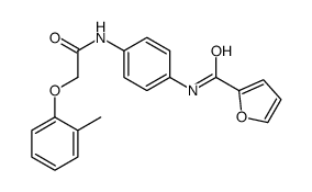 N-[4-[[2-(2-methylphenoxy)acetyl]amino]phenyl]furan-2-carboxamide Structure