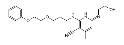 6-[(2-hydroxyethyl)amino]-4-methyl-2-[[3-(2-phenoxyethoxy)propyl]amino]nicotinonitrile picture