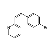 2-[2-(4-bromophenyl)prop-1-enyl]pyridine结构式