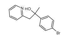 2-(p-Bromophenyl)-1-(2-pyridyl)-2-propanol Structure