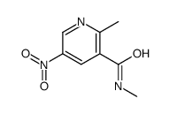 N,2-dimethyl-5-nitropyridine-3-carboxamide结构式