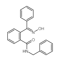 Benzamide,2-[(hydroxyimino)phenylmethyl]-N-(phenylmethyl)- Structure