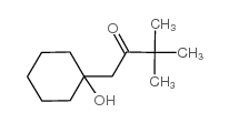 1-(1-hydroxycyclohexyl)-3,3-dimethylbutan-2-one结构式