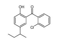 (5-butan-2-yl-2-hydroxyphenyl)-(2-chlorophenyl)methanone结构式