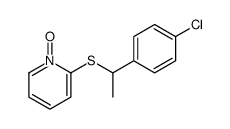 2-[1-(4-chlorophenyl)ethylsulfanyl]-1-oxidopyridin-1-ium结构式