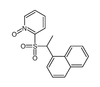 2-(1-naphthalen-1-ylethylsulfonyl)-1-oxidopyridin-1-ium Structure