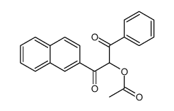 (1-naphthalen-2-yl-1,3-dioxo-3-phenylpropan-2-yl) acetate结构式