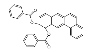 [(10S,11S)-11-benzoyloxy-10,11-dihydrobenzo[a]anthracen-10-yl] benzoate结构式