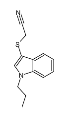 2-(1-propylindol-3-yl)sulfanylacetonitrile结构式