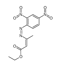 ethyl 3-[(2,4-dinitrophenyl)diazenyl]but-2-enoate结构式