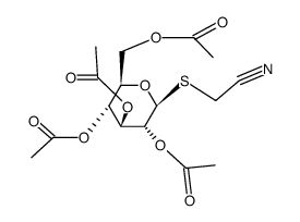 CYANO METHYL-2-3-4-6-TETRA-O-ACETYL-1-TH IO-B-D- Structure