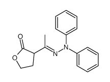 3-[C-methyl-N-(N-phenylanilino)carbonimidoyl]oxolan-2-one Structure