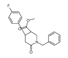 cis 1-Benzyl-4-(4-fluorophenyl)-6-oxopiperidine-3-carboxylic Acid Methyl Ester Structure