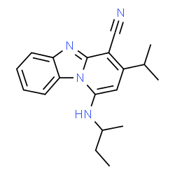 1-(sec-butylamino)-3-isopropylbenzo[4,5]imidazo[1,2-a]pyridine-4-carbonitrile结构式